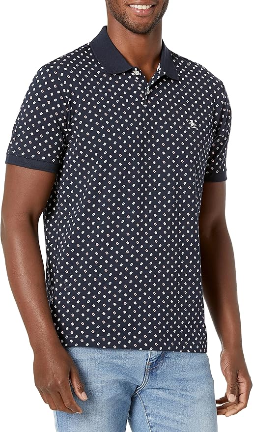 ORIGINAL PENGUIN Men's Knit Sqr Printed Polo Shirt Amazon.co.uk Clothing