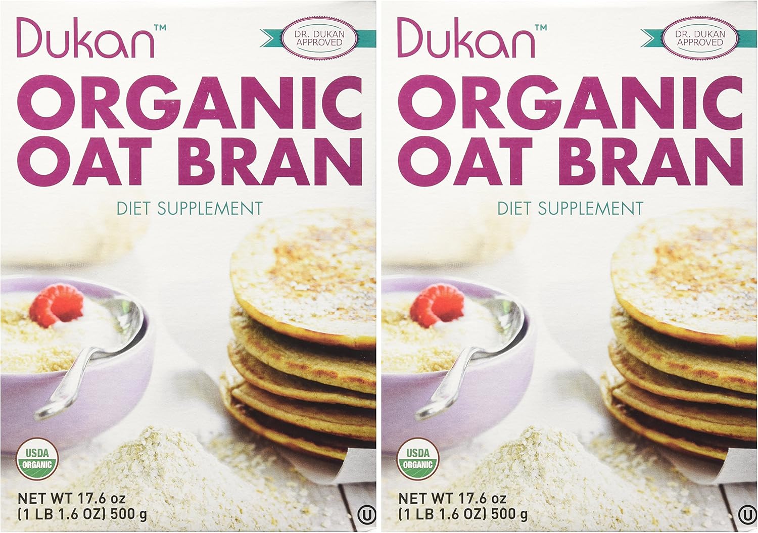 Dukan Diet Organic Oat Bran 2 Pack 17.6 oz. box Amazon.co.uk Grocery