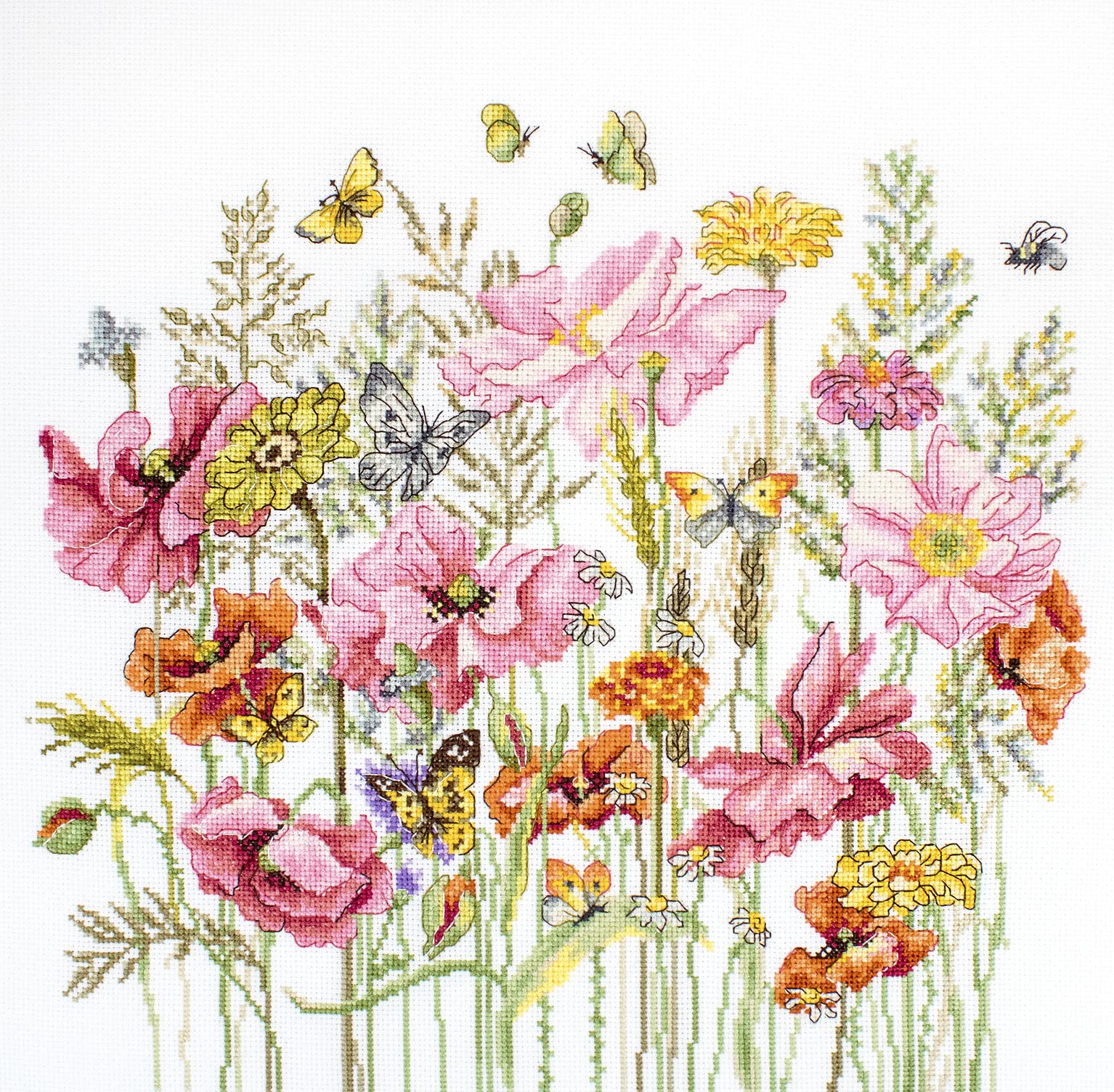 Luca-S B2387 August Bouquet - Cross Stitch Kit