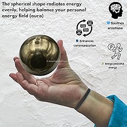 Amazing Gemstone Pyrite Crystal Ball with Stand - 2