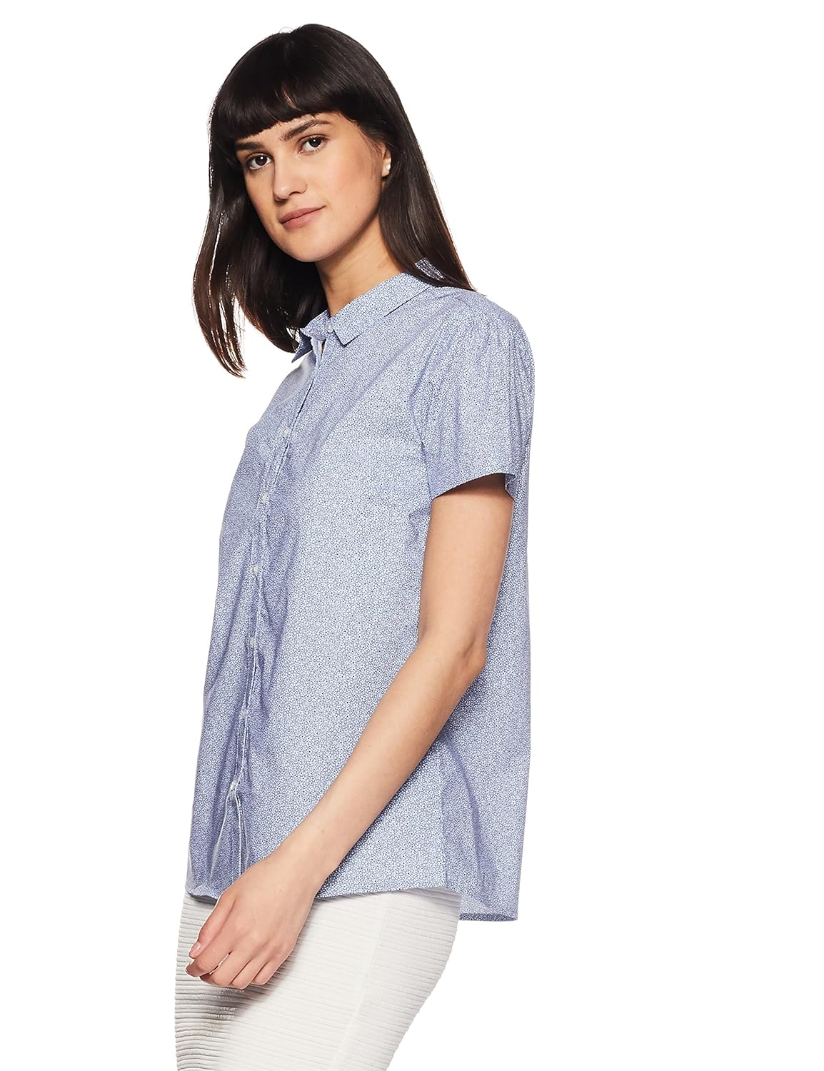 allen solly women's regular fit cotton shirt