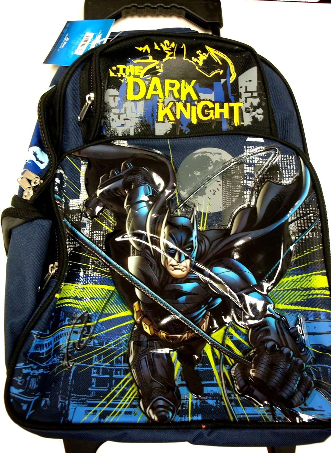 Batman The Dark Knight Large Rolling Backpack 16.5
