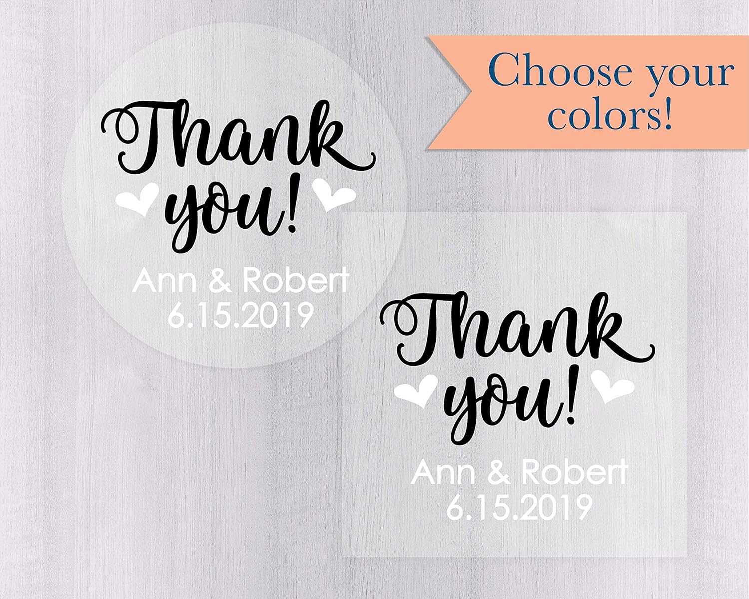 personalized clear stickers