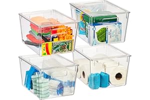 ClearSpace X-Large Plastic Storage Bins With Lids - Perfect for Kitchen, Pantry, Fridge Organization and Storage