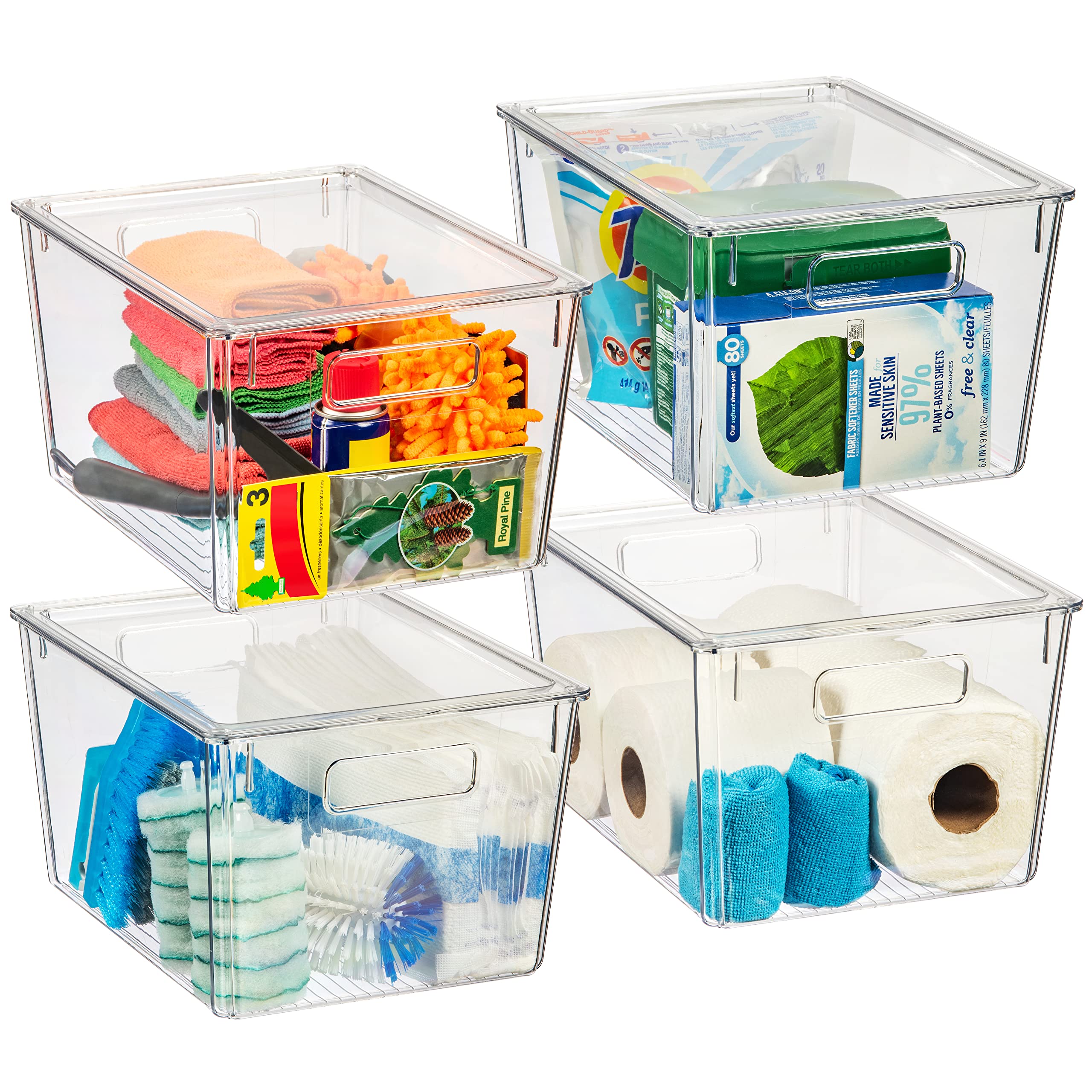 Photo 1 of ClearSpace X-Large Plastic Storage Bins With Lids - Perfect for Kitchen, Pantry, Fridge Organization and Storage