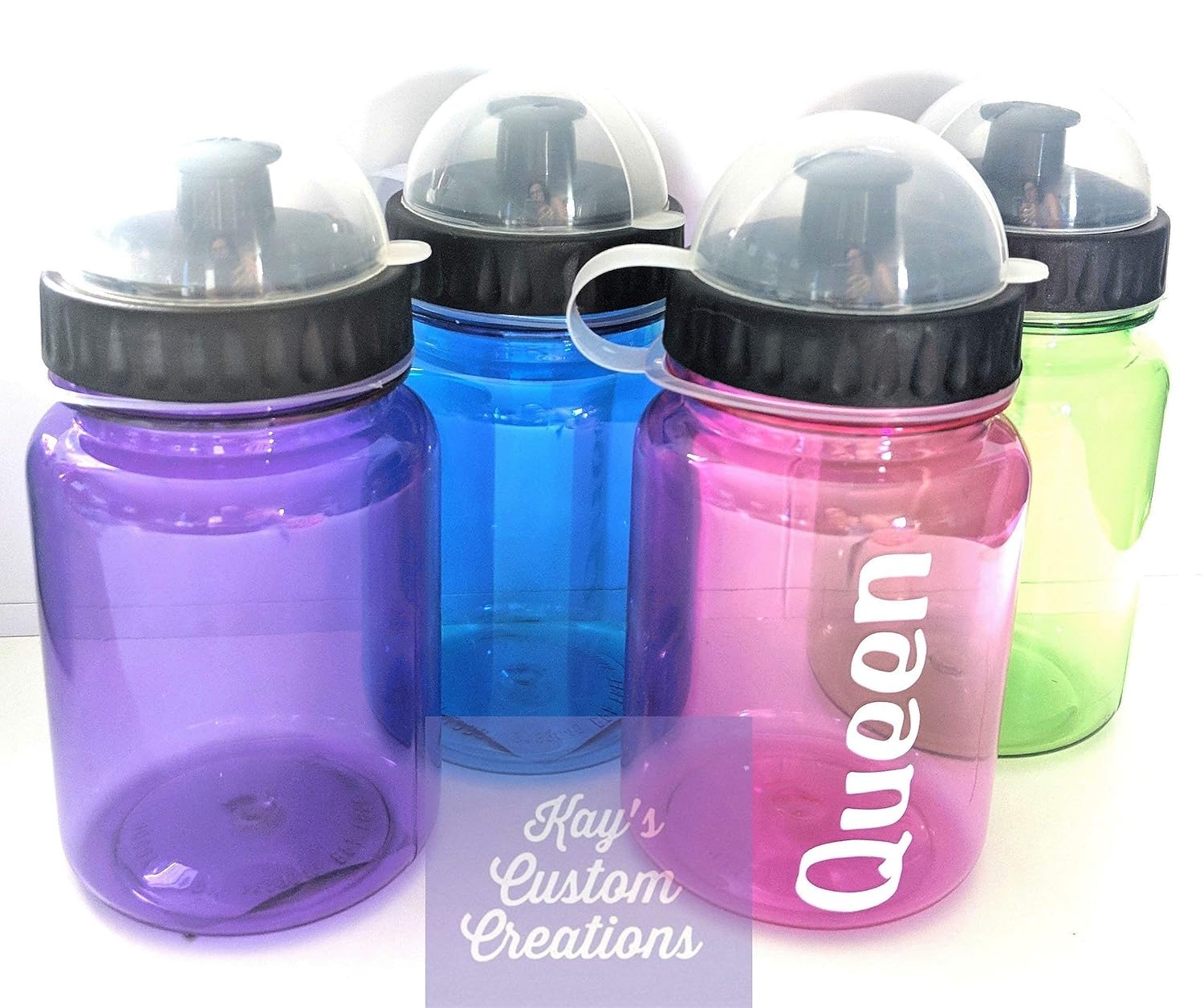 Amazon.com: Green Personalized Kids Plastic Water Bottle: Handmade