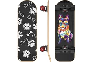 GRTRE 26 Inch Large Pet Skateboard for Dogs and Pets - Canadian Maple Deck, Aluminum Trucks, PU Wheels - No Assembly Required - Max Load 150 lbs for Pets with T-Tool