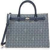 Halston Jerry Embossed Pebble Top Zip Satchel