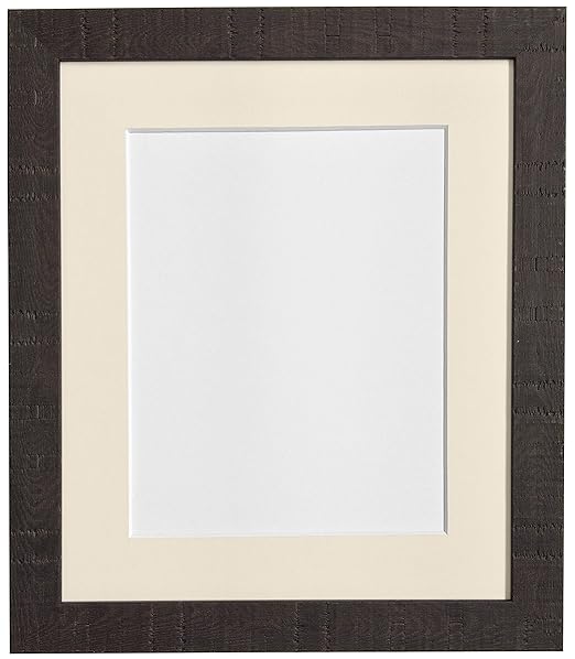 FRAMES BY POST Deep Grain Dark Brown Photo Frame with Ivory Mount 16" x