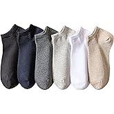 MAGIARTE Mens Cotton Ankle Socks Low Cut Athletic Moisture Wicking Odor Free No Show Socks for Men 3/6 - PACK