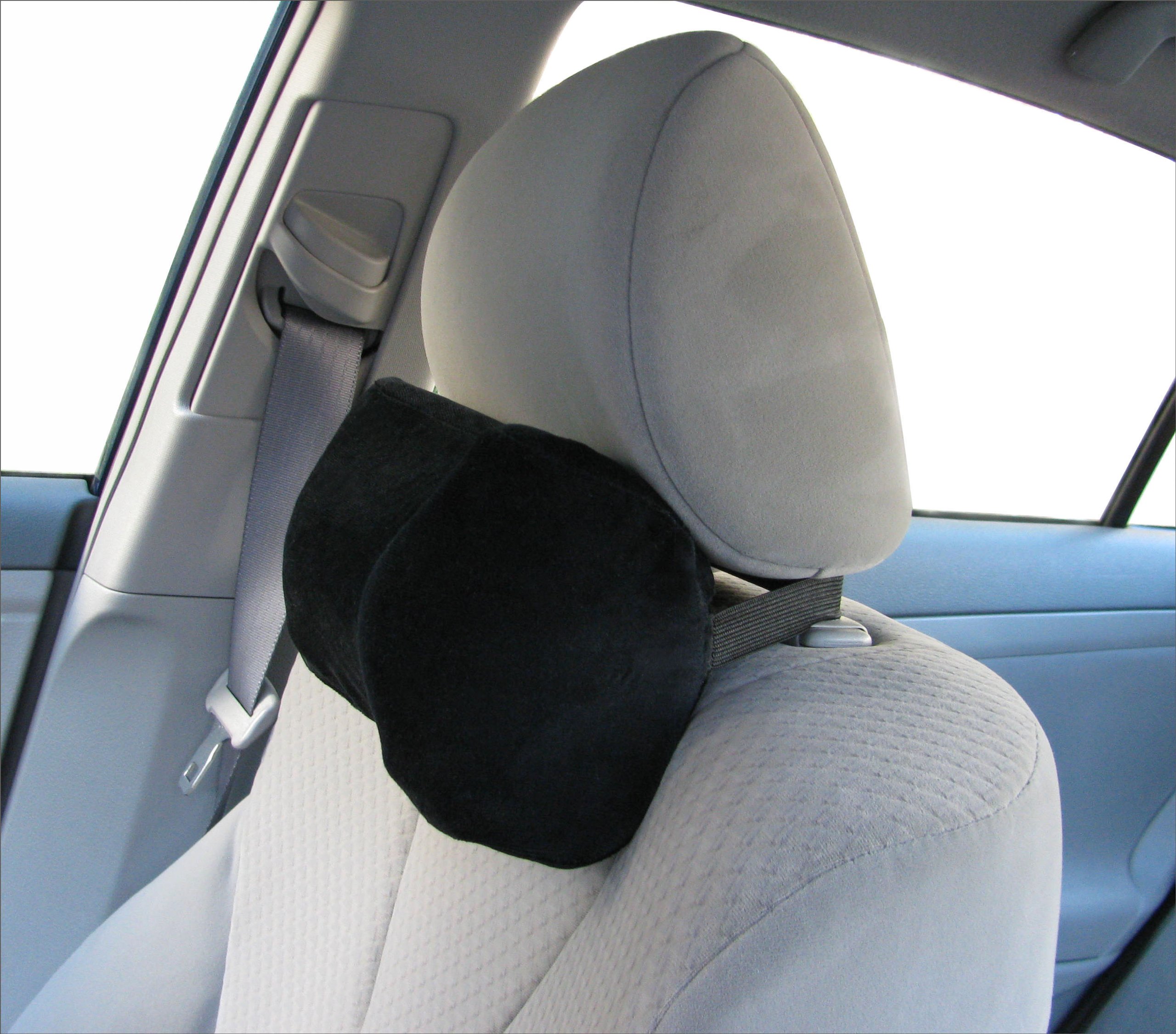 TravelMate Car Neck Pillow (Soft Version)- Neck Pillow; Car Pillow; Memory Foam Neck Pillow; Neck Rest Pillow; Car Neck Pillow (Color: Black)