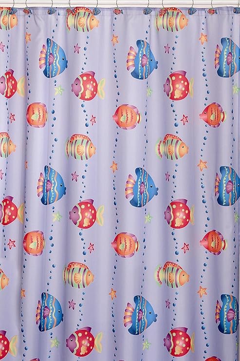 Amazon Com Saturday Knight Fish Playground Fabric Shower Curtain
