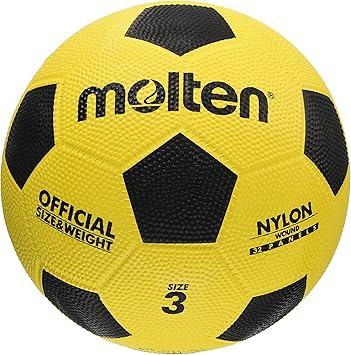 Amazon Molten モルテン サッカーボール 亀甲ゴム 3号 白 黄 F3y モルテン Molten サッカーボール