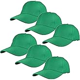Gelante Plain Blank Baseball Caps Adjustable Back Strap Wholesale Lot 6 Pack