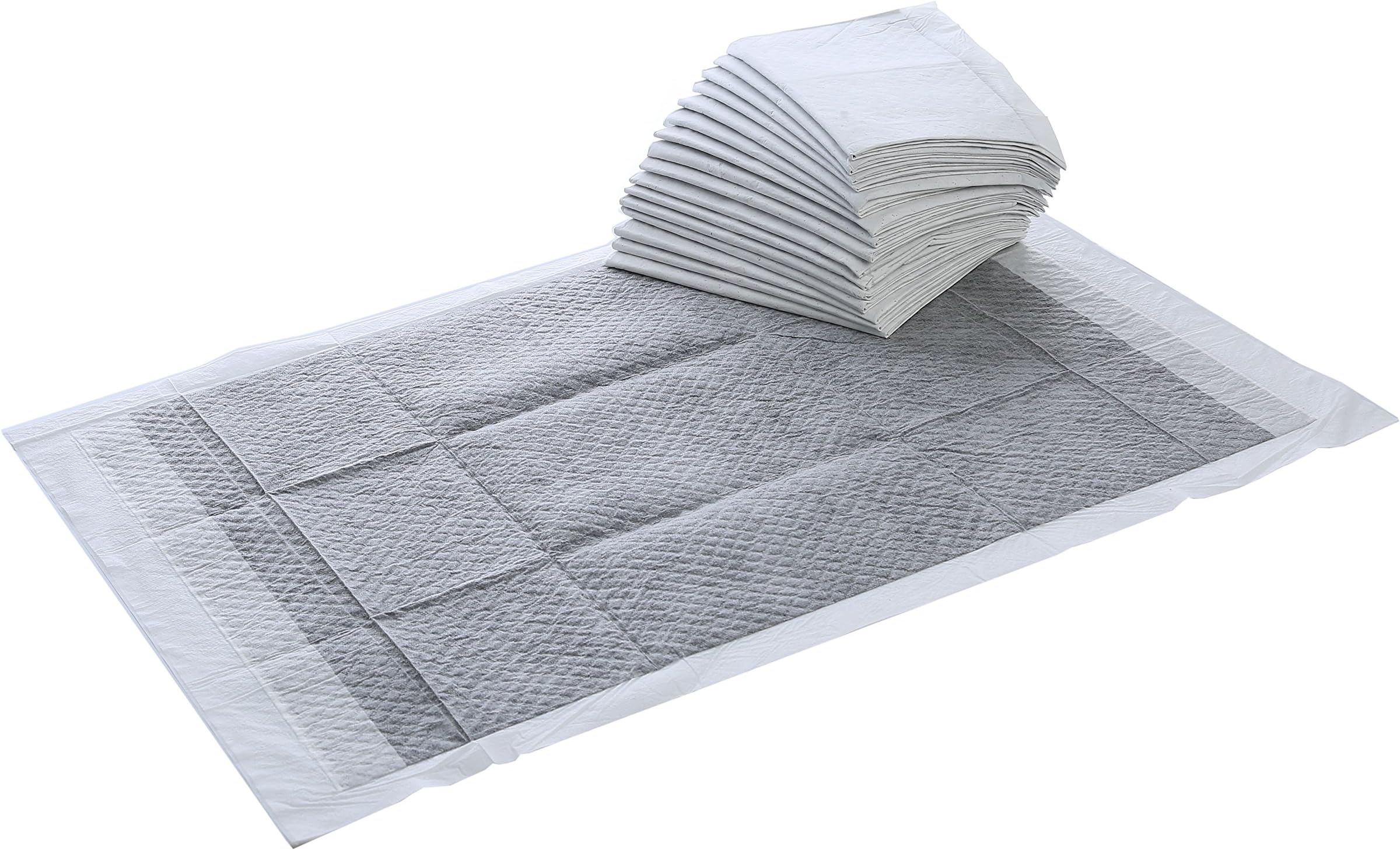 Puppy Training Pad with Black Carbon Technology - Extra Large Training Pads With carbon fiber, can effectively deodorant sterilization 50 pads 60x60CM (23'')