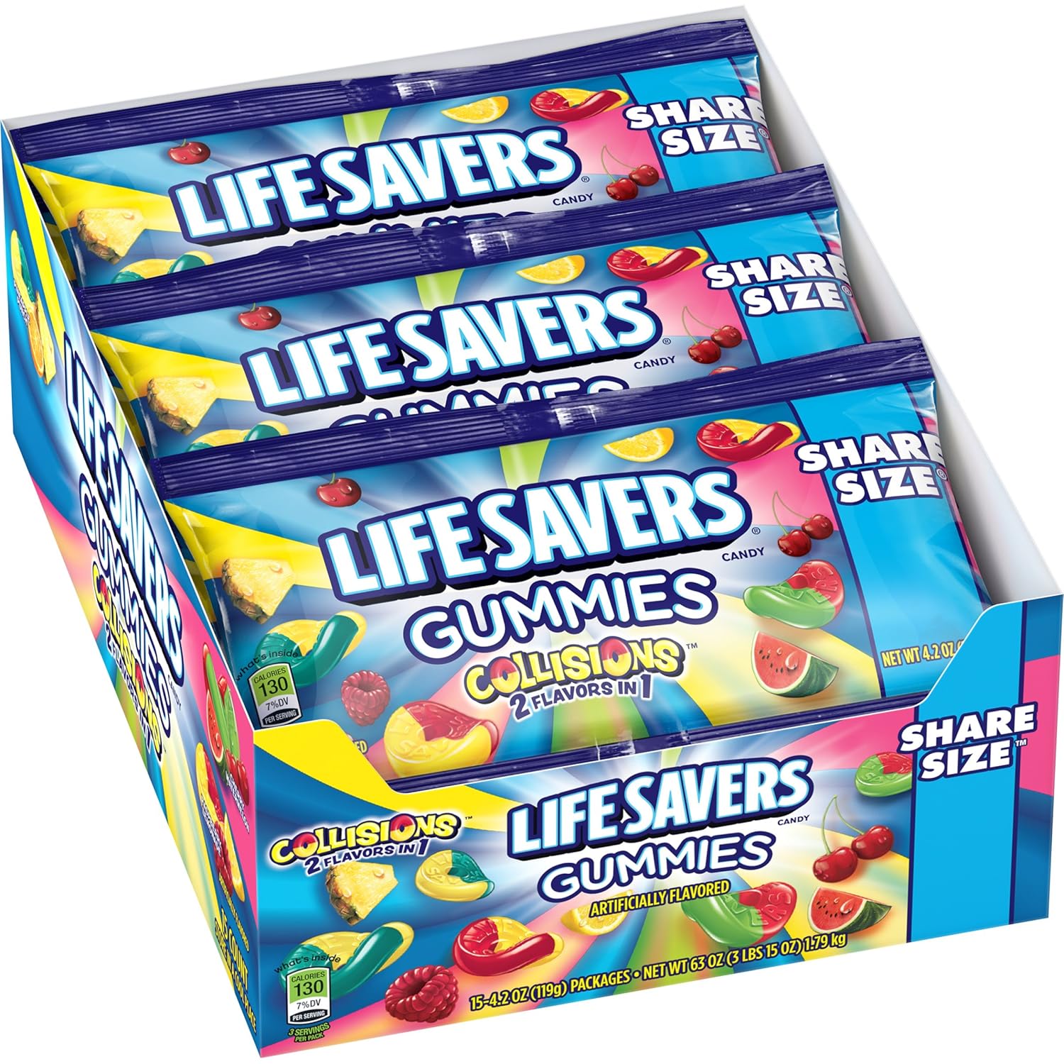 Lifesavers Gummies Collision Pouches, 4.2 Ounce (Pack of