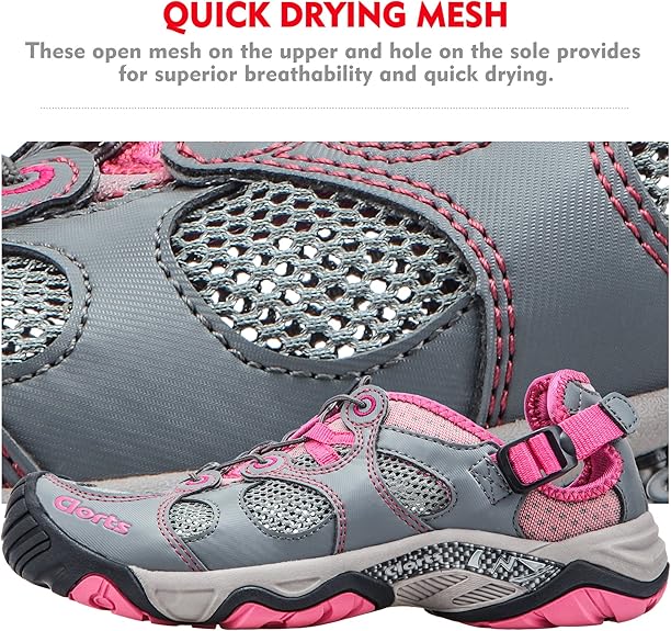 clorts men's water shoes athletic sport lightweight walking sneaker fisherman sandal