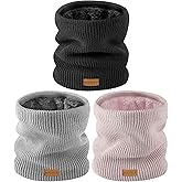 HONGTEYA Neck Gaiters for Men, Winter Neck Warmer Face for Men & Women,Thick Windproof Warm Lined Ski Mask