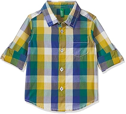 Baby Boys Checkered Regular Fit Shirt