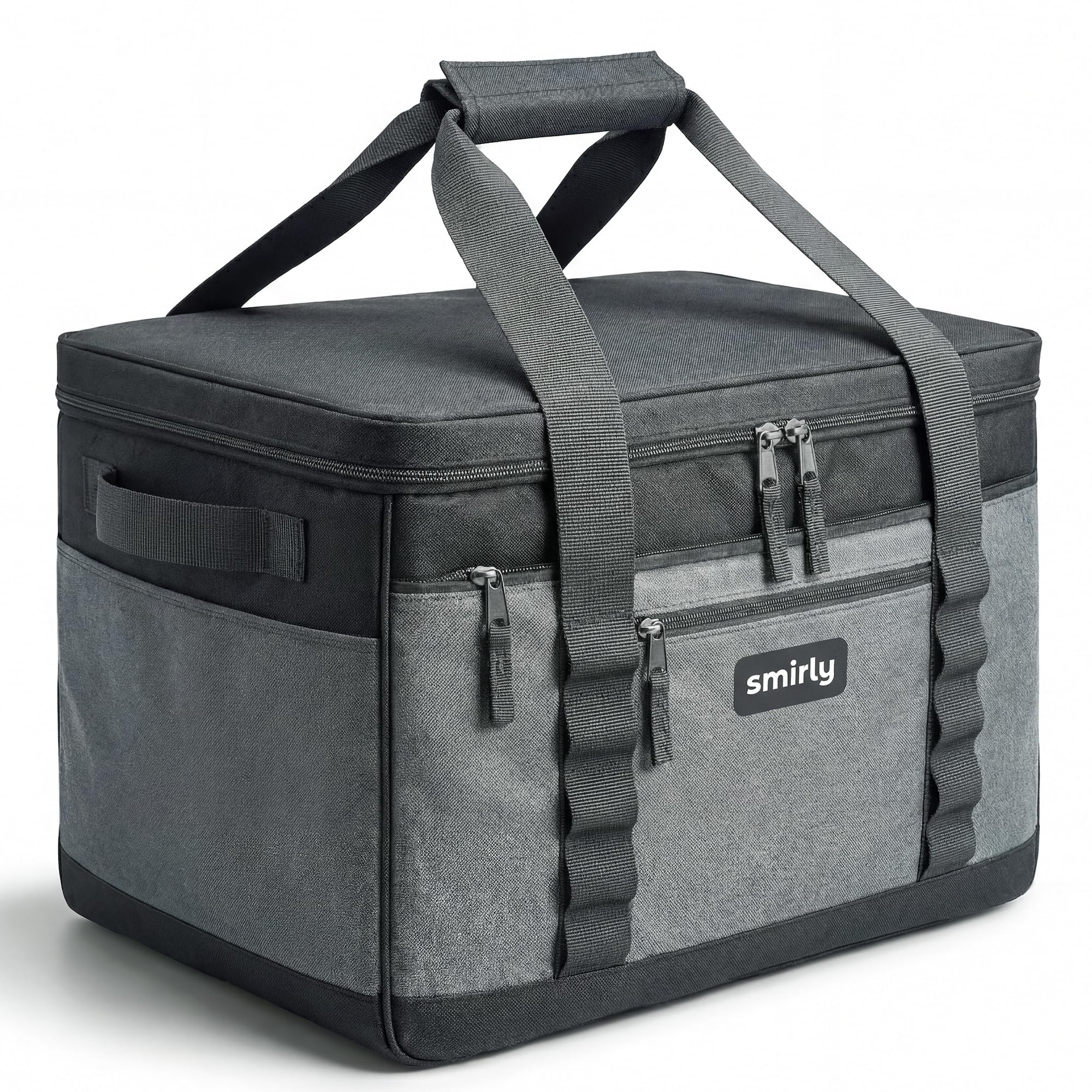 SMIRLY Cooler Bags Insulated – Collapsible Cooler, Portable Leakproof and Soft Sided - Large Foldable Ice Chest Image