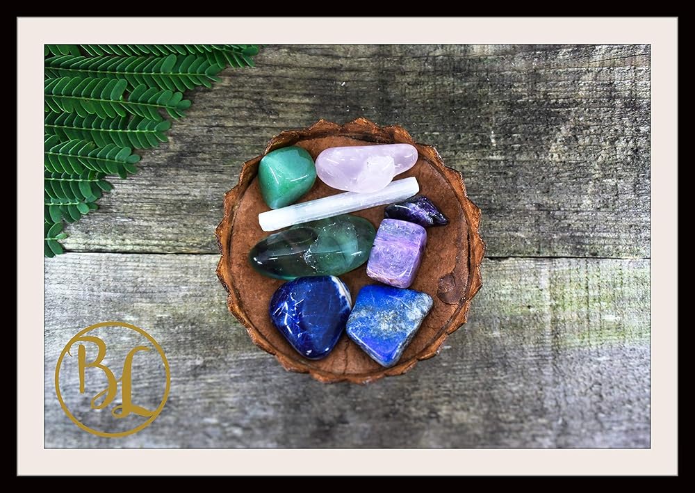LUNGS Gemstone Kit 7 Healing lungs Gemstone Set Healing