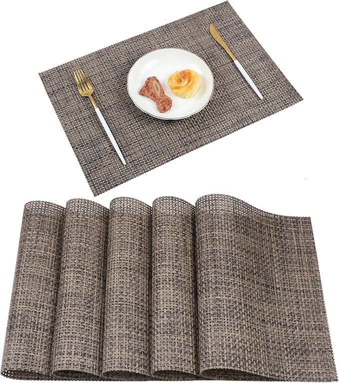 Set 6 Tovagliette Americane In PVC - Antiscivolo, Resistente Al Calore E Facili Da Pulire - Foto 9