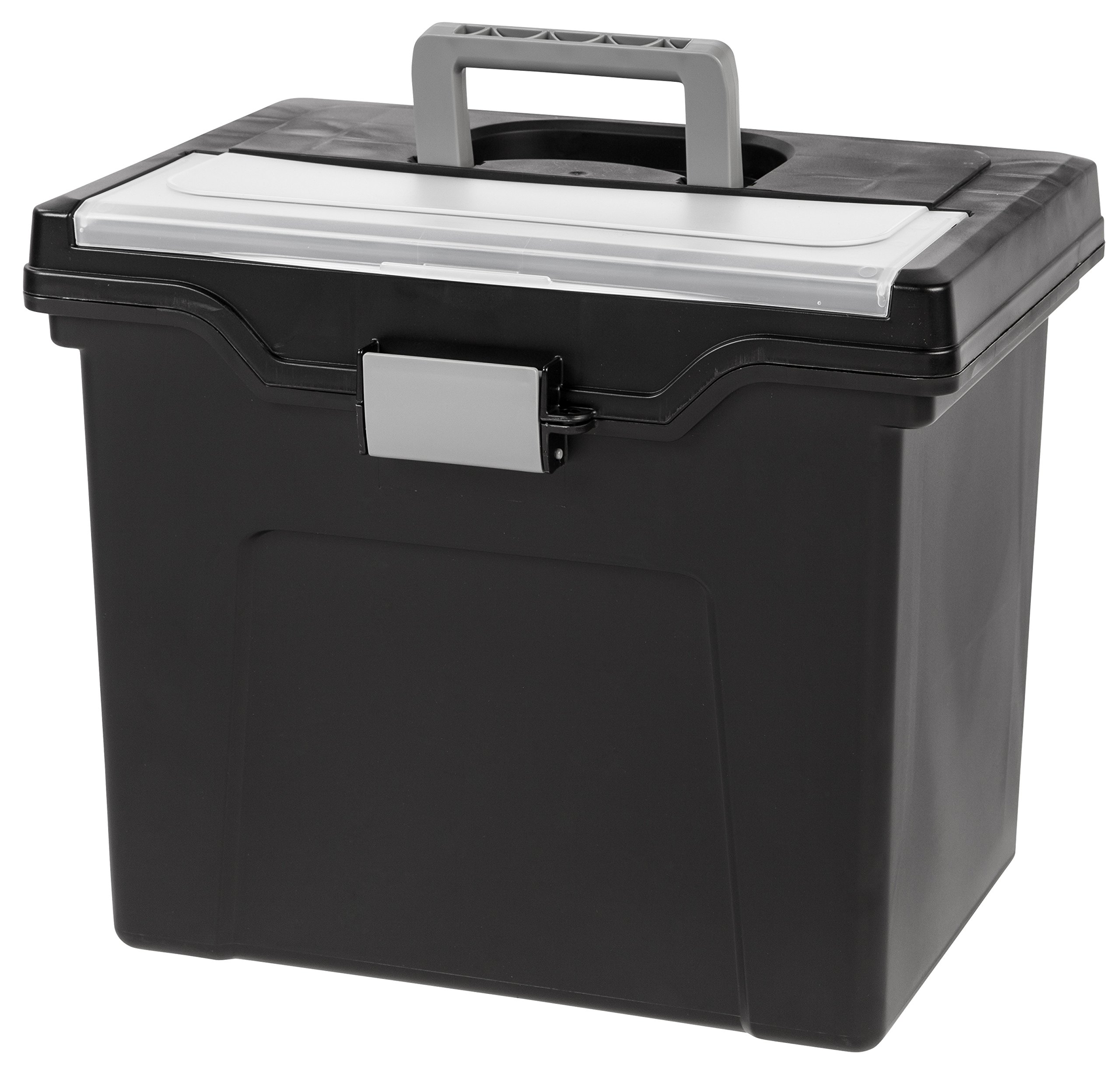 IRIS USA Letter & Legal Size Plastic Storage Bin Tote Organizing File