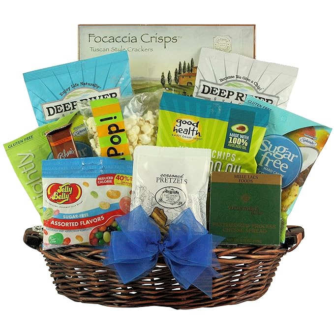 GreatArrivals Gourmet Sugar Free Diet & Health Gift Basket, 5 Pound Grocery