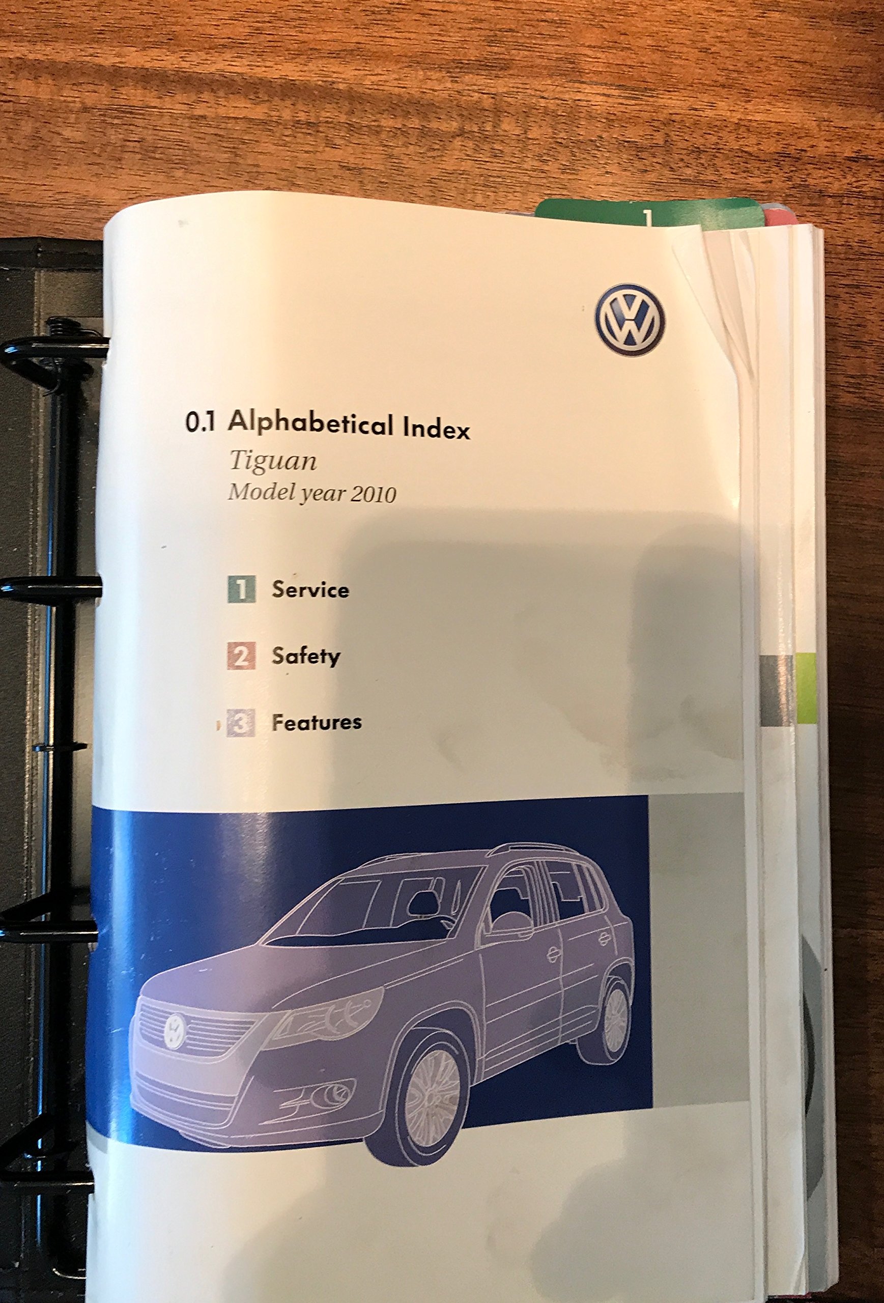 Volkswagen Tiguan 2010 Owners Manual Ring-bound – 2010