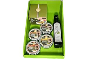 Dean Jacob's 9 pc. Collection with 4 Bread Dipping Tins, Saucers & Cold Pressed Olive Oil
