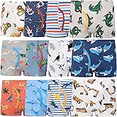 Yzjcafriz Boys Underwear 12 Pack Soft Boxer Brief Cotton Toddler Kids Animal Comfortable Panites