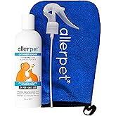 Allerpet Aloe Vera Free Cat Dander Remover - Pet Dander Allergy Relief, Natural & Safe Allergy Relief for Cats and Humans, Soothing Chamomile & Rosemary, Made in USA (12 oz)