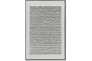 NANKAI Art Hand-painted White Texture Art Oil Painting Modern Minimalist Wall Art Deco Painting Home Office Corridor Wall Art Deco 36x24 Inches (with solid wood exterior frame)