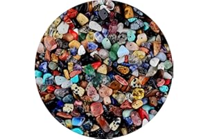 CMIDY Natural Chip Stone Beads Multicolor 5-8mm About 400 Pieces Irregular Gemstones Healing Crystal Loose Rocks Bead Hole Drilled DIY for Bracelet Jewelry Making Crafting (5-8mm, Multicolor)