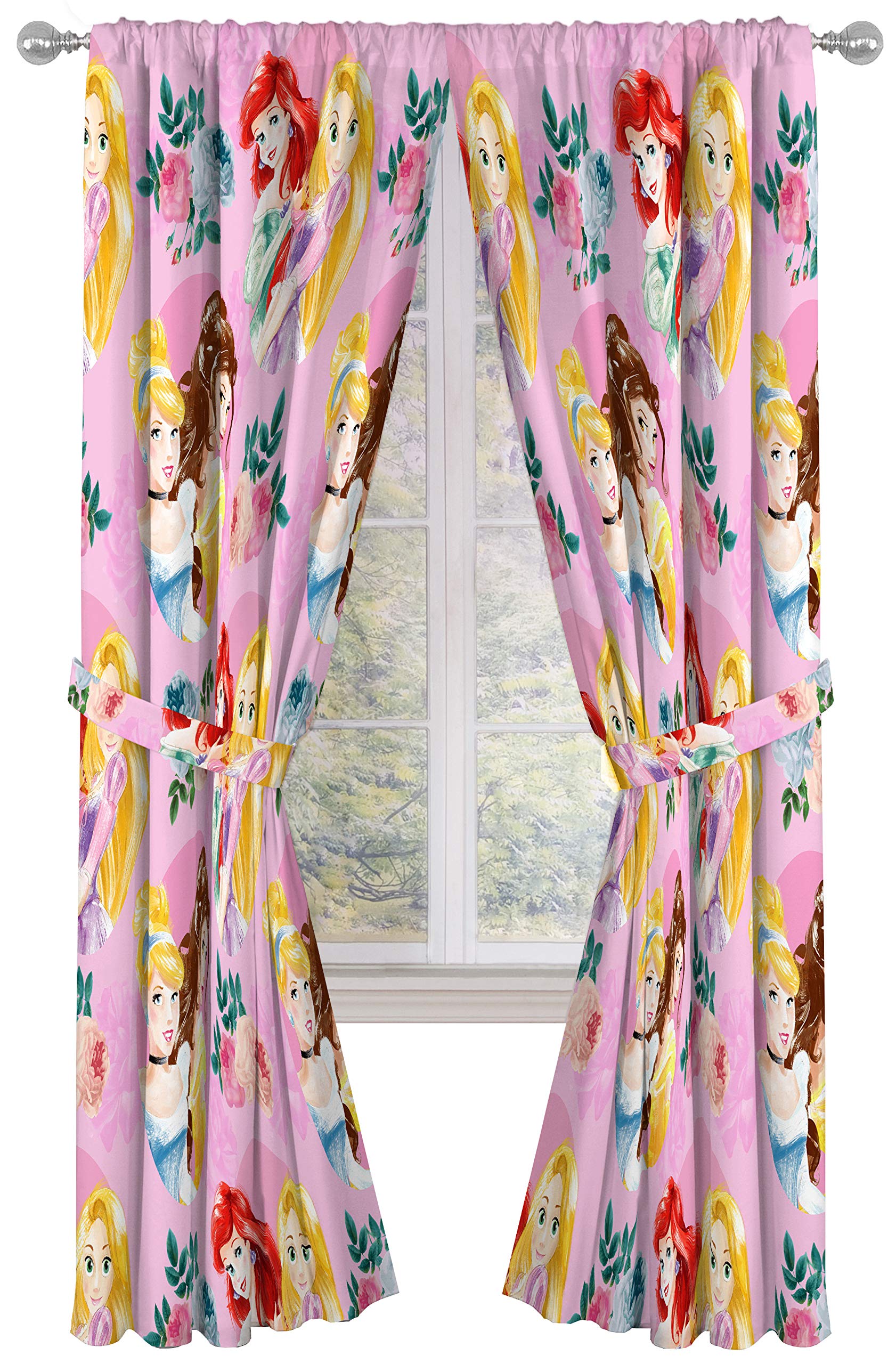 Disney Princess Sassy 84" Inch Drapes 4 Piece Set Beautiful Room