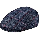 FEINION Men's Wool Tweed Newsboy Ivy Cap Gatsby Golf Flat Hat