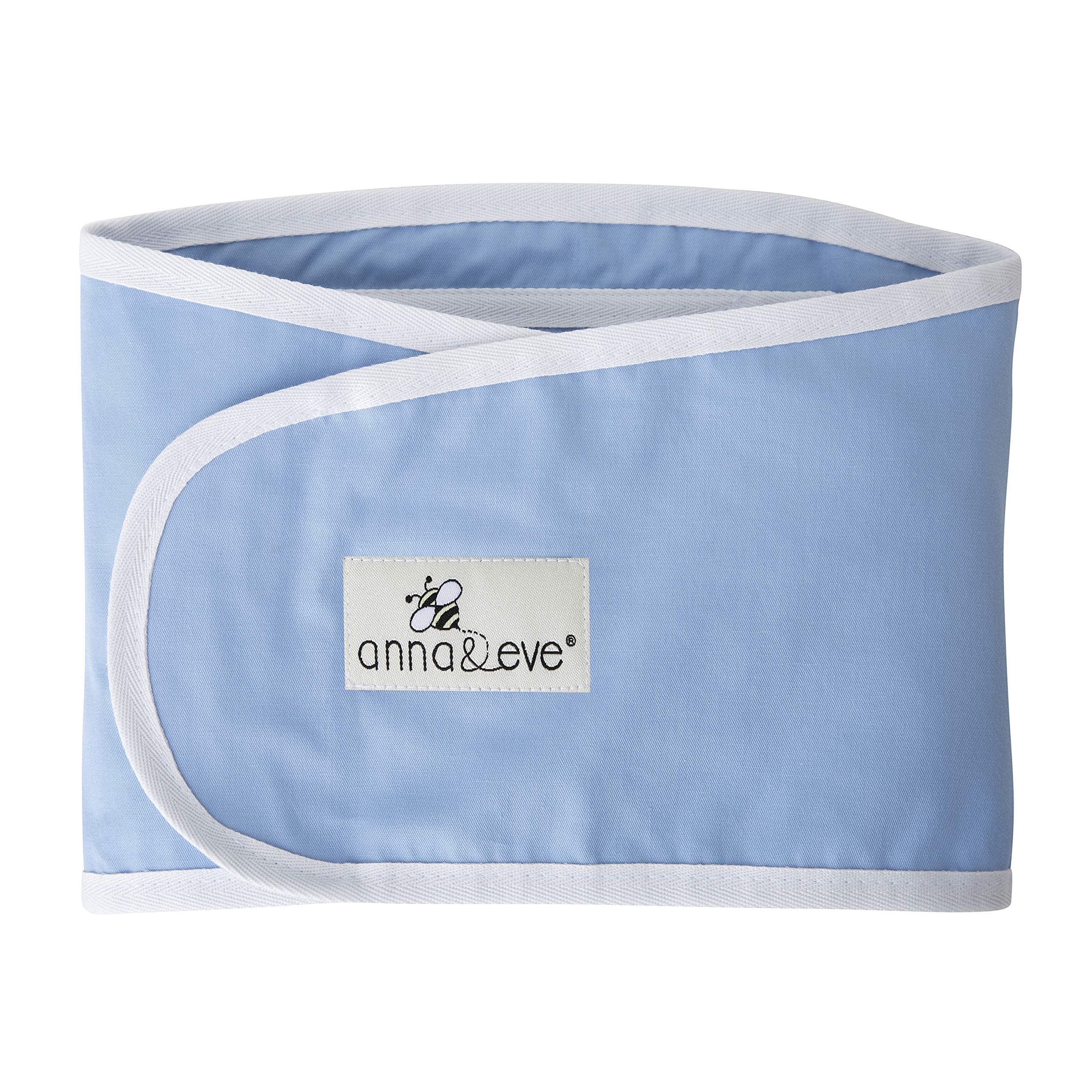 Photo 1 of Anna & Eve® Baby Swaddle Strap for Newborns and Infants - 100% Cotton, No Overheating - The Original Arms Only - Adjustable Large Size Swaddle, Fits Chest 16" to 20.5" - Blue