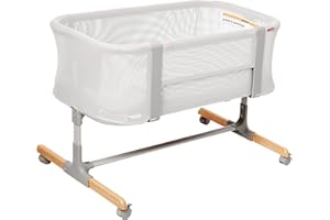 Skip Hop Baby Bassinet, Cozy Up 2-in-1 Bedside Sleeper & Bassinet, Grey