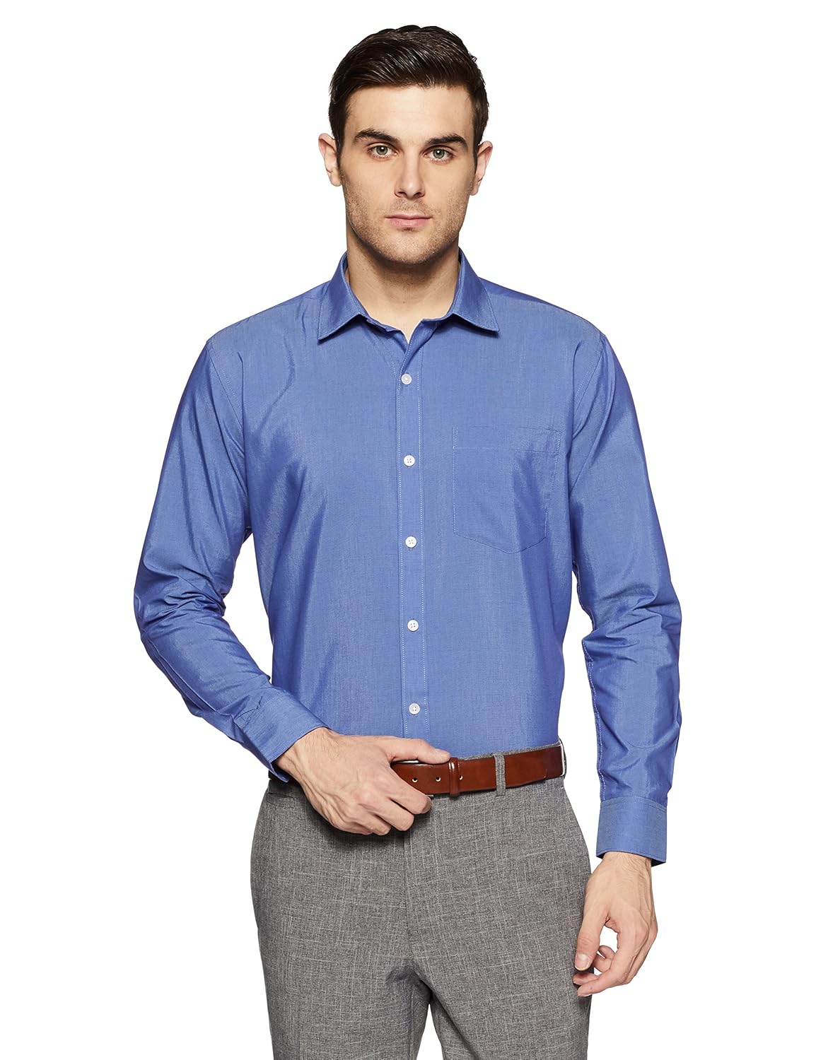 symbol amazon brand men's formal fil a fil regular fit shirt