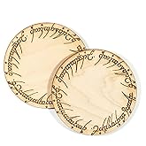 Coasters - The One Coaster Set of 2 Raw Wood