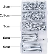OMOTOOL Steel Nail Assortment Kit 300 pcs Galvanized Concrete Nails 5 Size view 3