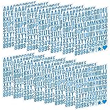 1470 Letter Stickers 15 Sheets Alphabet Stickers