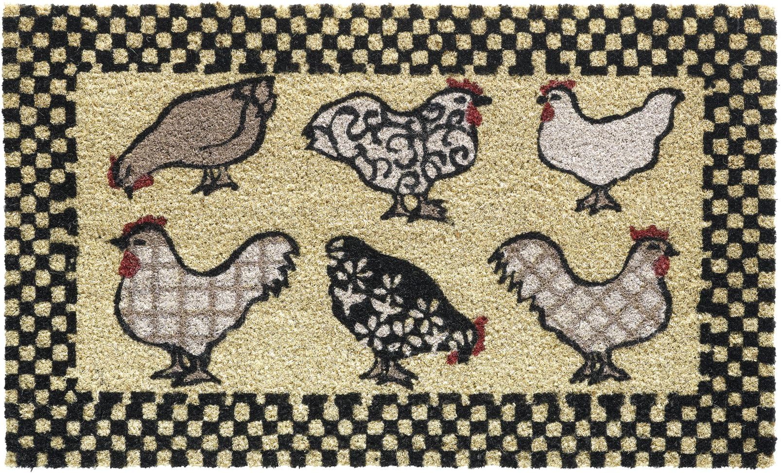 Bruce Starke Garden Chickens Door Mat