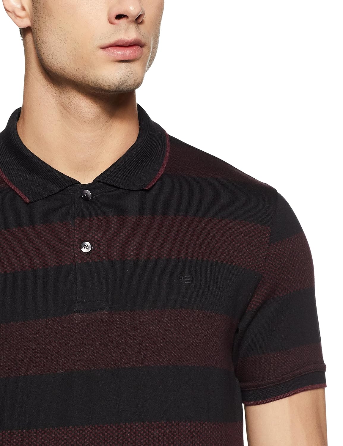 peter england men's plain regular fit cotton polo