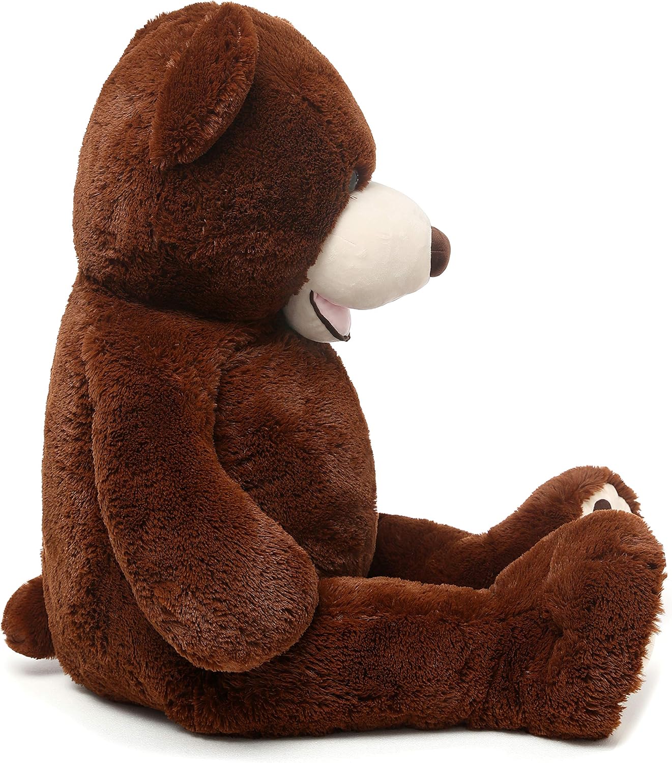 MorisMos Giant Teddy Bear with Big Footprints Plush Stuffed Animals Light Brown 39 inches: Toys & Games