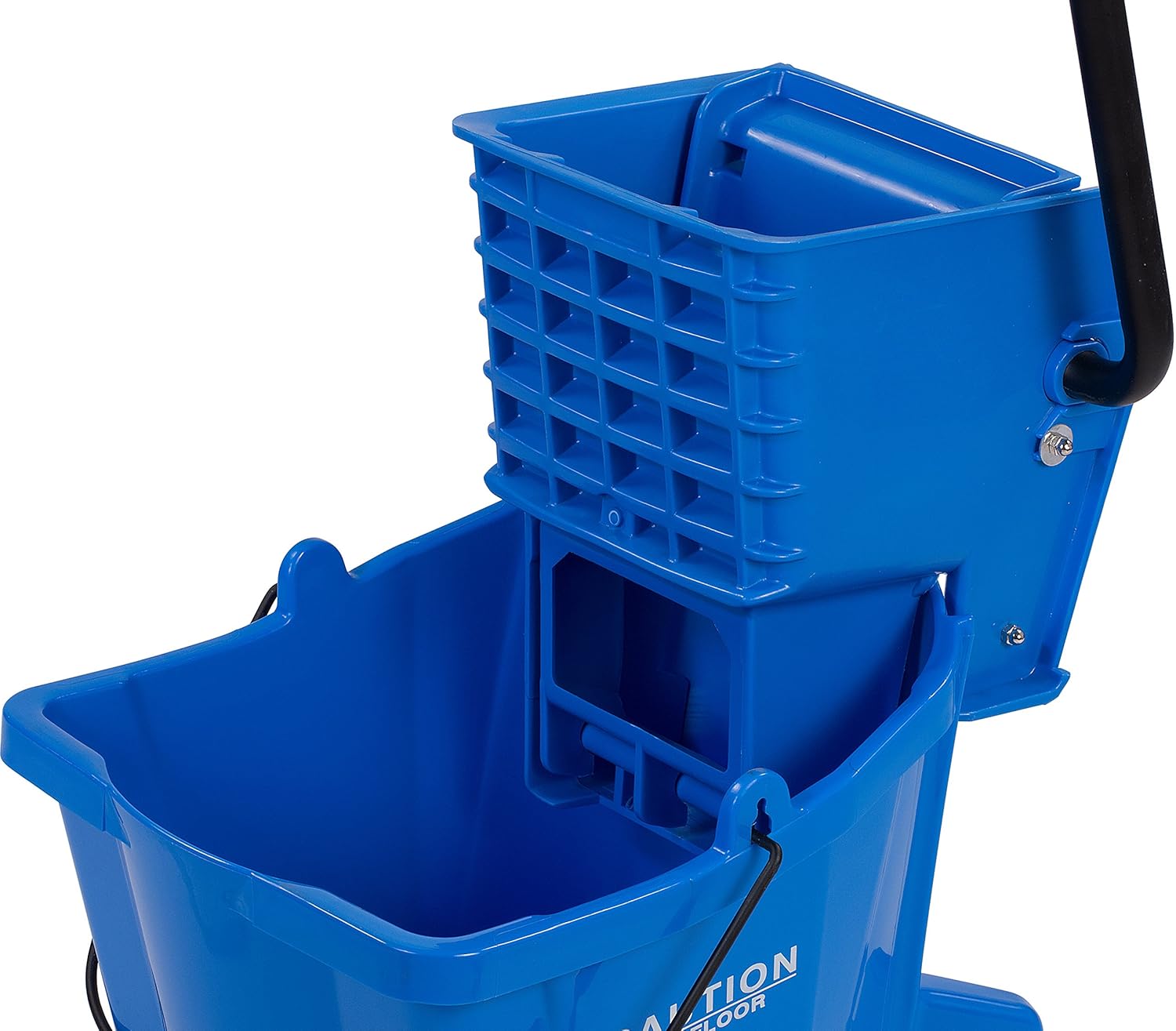 Carlisle 3690404 Commercial Mop Bucket With Side Press Wringer Yellow