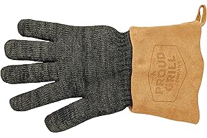 Proud Grill HeatShield BBQ Glove - Built with Kevlar® Protective Heat Proof Fibers. Ideal Heat Glove for Grill with Long Spli