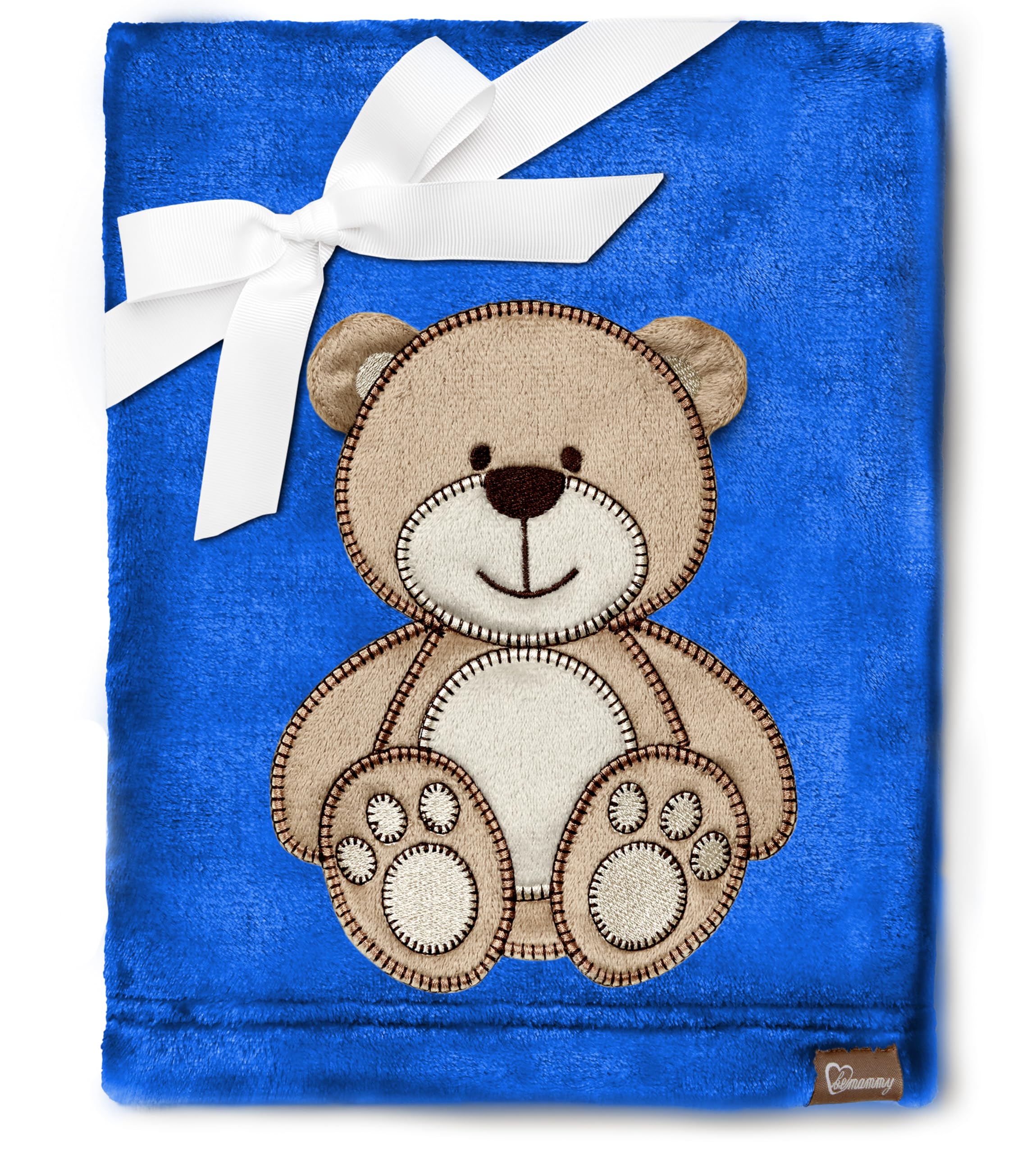 Be Mammy Warm Children Baby Cosy Blanket Baby Gift BE20-168 (Dark Blue - Bear)
