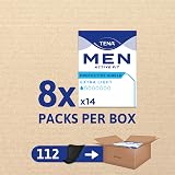 TENA Men Protective Shield 112 Extra Thin Incontinence Liners 14 x 8 packs view 2