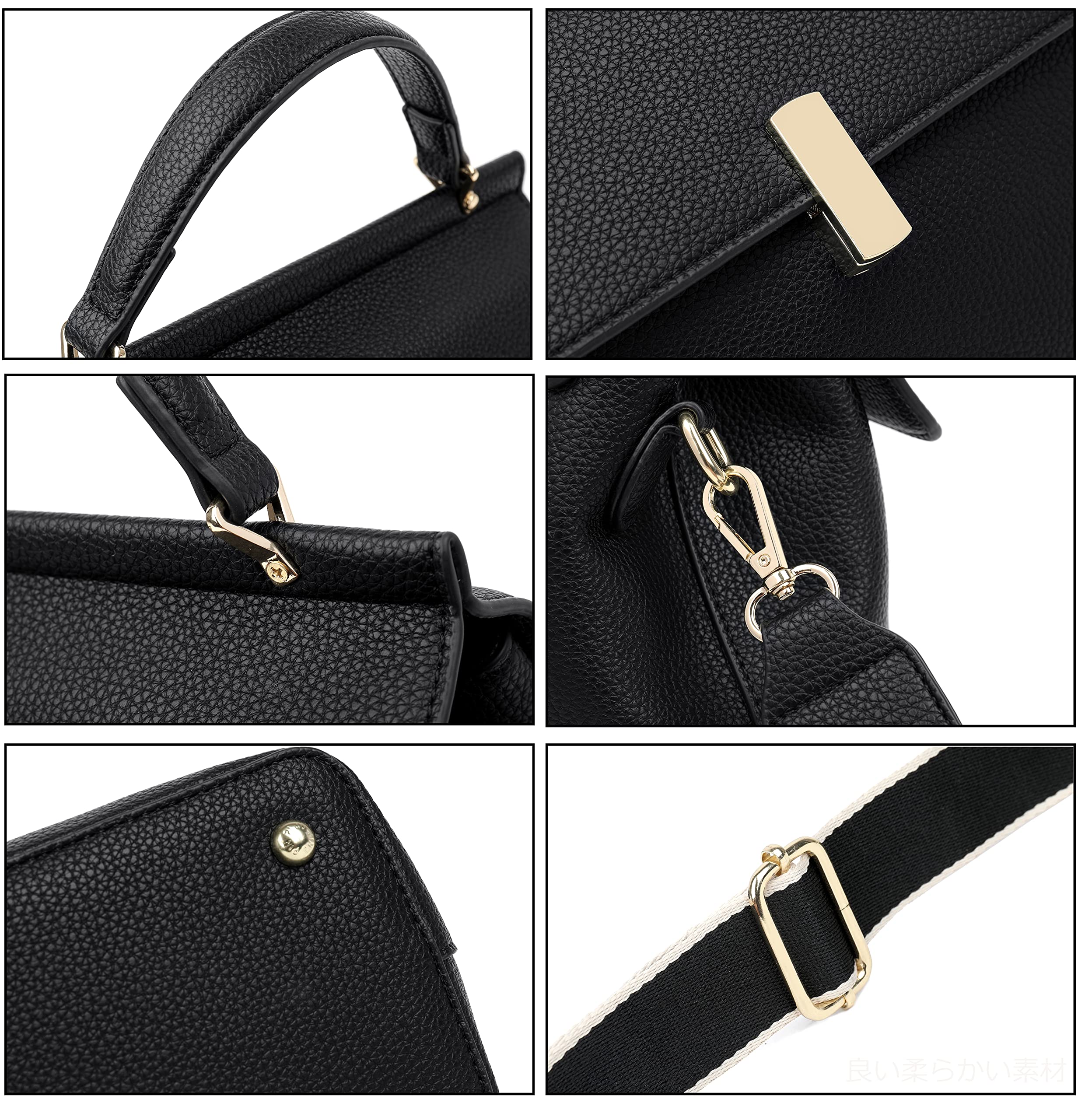 [FSD.WG] Women's Shoulder Bag, Cross-body Tote, Shoulder Bag, 3-Way PU Leather, Lightweight, Korean Popular, 3 Colors [Parallel Import], Khaki